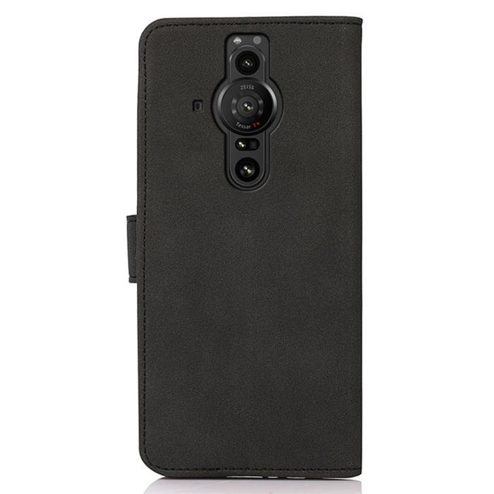 Bild 3, KHAZNEH Sony Xperia Pro-I Fodral Retro Läder Svart