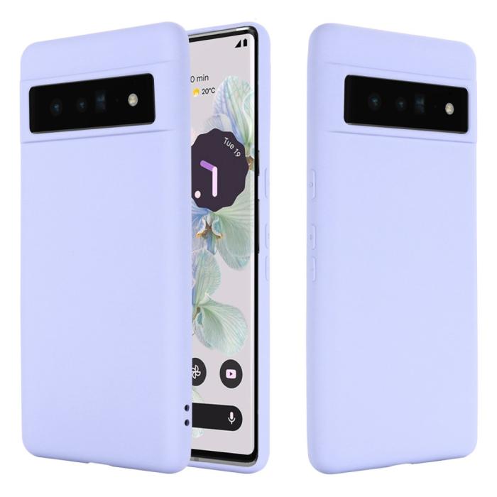 Bild 2, Google Pixel 7 Pro Skal Liquid Silikon Lila