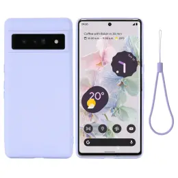 Google Pixel 7 Pro Skal Liquid Silikon Lila