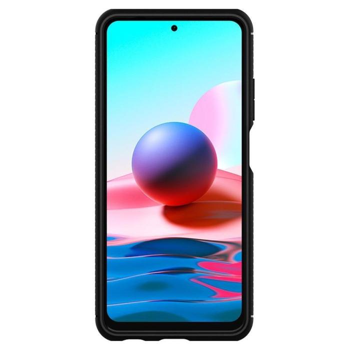 Bild 5, Xiaomi Redmi Note 10S - Spigen Rugged Armor Skal - Matt Svart