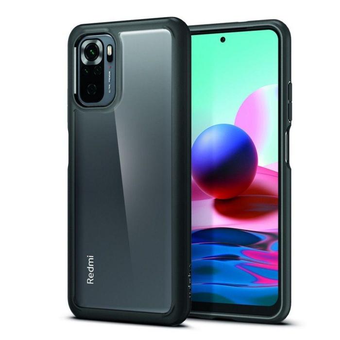 Bild 1, Xiaomi Redmi Note 10S - Spigen Ultra Hybrid Skal - Matt Svart