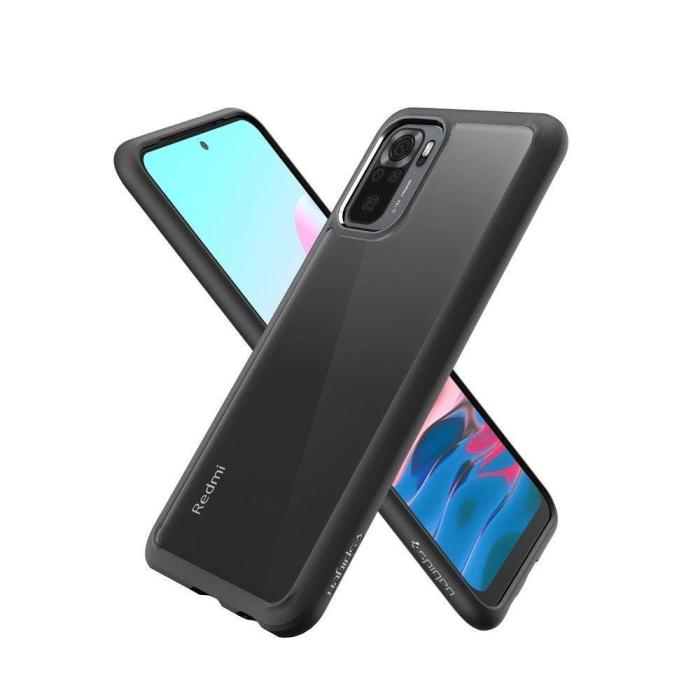 Bild 2, Xiaomi Redmi Note 10S - Spigen Ultra Hybrid Skal - Matt Svart