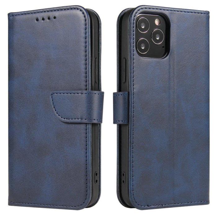 Bild 1, Xiaomi Redmi Note 10S - Läder Fodral Solid - Blå