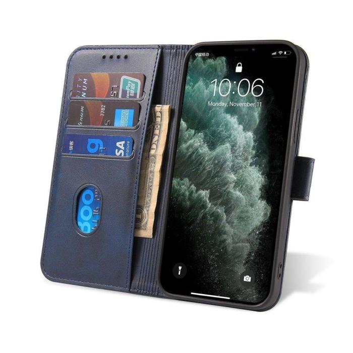 Bild 4, Xiaomi Redmi Note 10S - Läder Fodral Solid - Blå