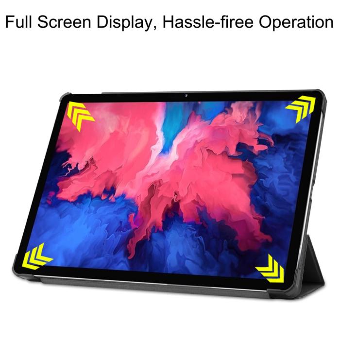 Bild 4, Lenovo Tab P11 / P11 Plus - Tri-Fold Läder Fodral - Svart
