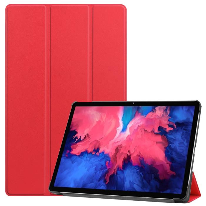 Bild 1, Lenovo Tab P11 / P11 Plus - Tri-Fold Läder Fodral - Röd