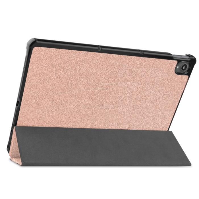 Bild 5, Lenovo Tab P11 / P11 Plus - Tri-Fold Läder Fodral - Roséguld
