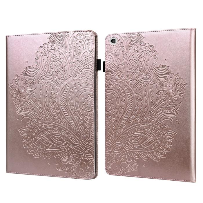 Bild 1, Lenovo Tab M10 HD (2nd Gen) - Mandala Läder Fodral - Roséguld