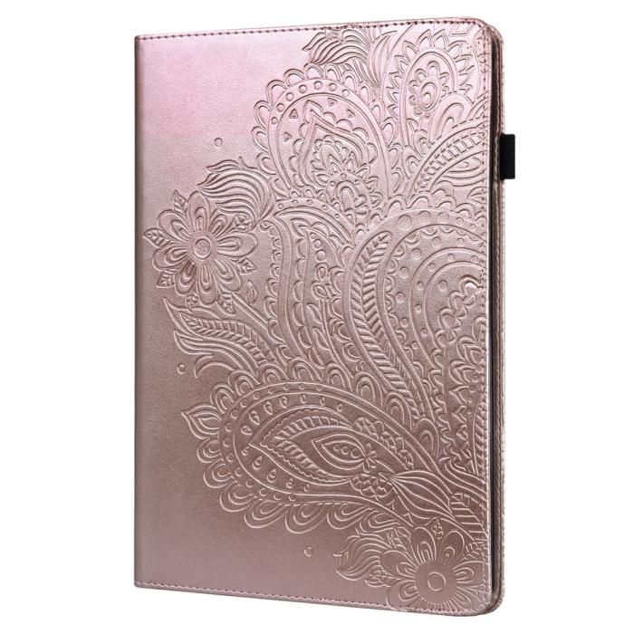 Bild 3, Lenovo Tab M10 HD (2nd Gen) - Mandala Läder Fodral - Roséguld