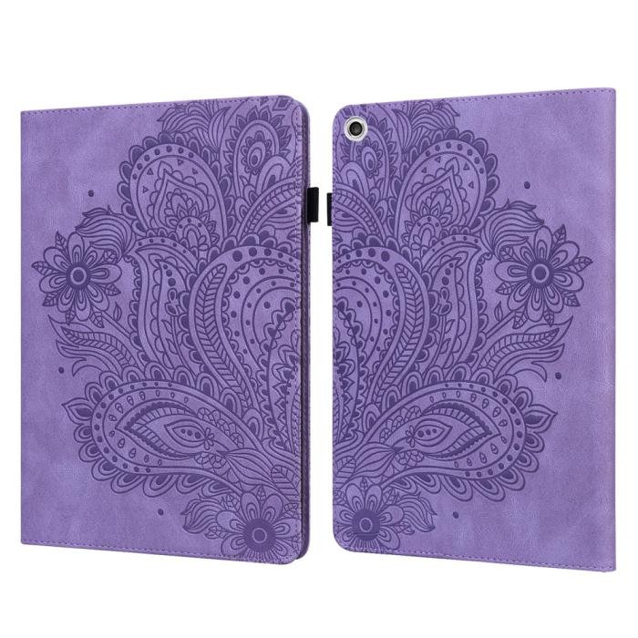 Bild 1, Lenovo Tab M10 HD (2nd Gen) - Mandala Läder Fodral - Lila