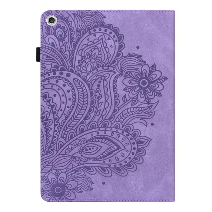 Bild 2, Lenovo Tab M10 HD (2nd Gen) - Mandala Läder Fodral - Lila