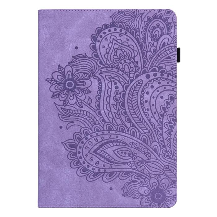 Bild 4, Lenovo Tab M10 HD (2nd Gen) - Mandala Läder Fodral - Lila