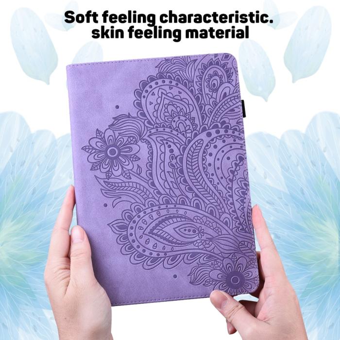 Bild 5, Lenovo Tab M10 HD (2nd Gen) - Mandala Läder Fodral - Lila