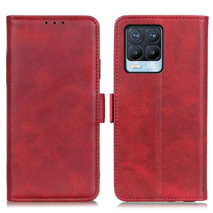 Bild 1, Realme 8 / 8 Pro - Fodral Med Magnetisk Stängning - Röd