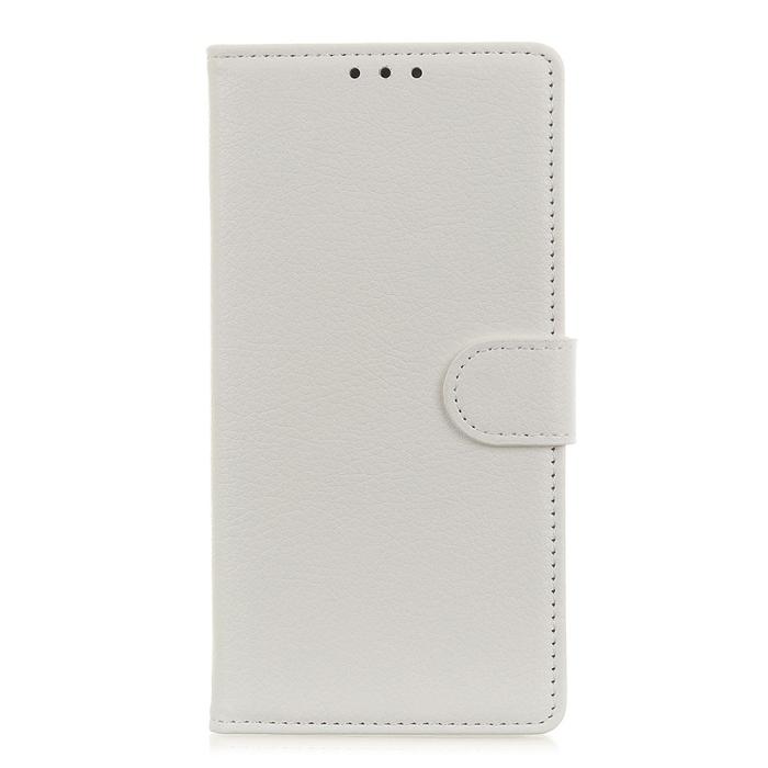 Bild 2, Samsung Galaxy Note 10 Lite - Litchi Plånboksfodral - Vit