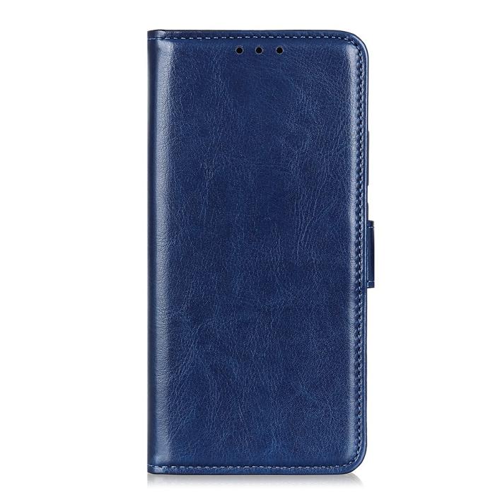 Bild 2, Xiaomi Redmi Note 11 4G Fodral Crazy Horse Läder Blå