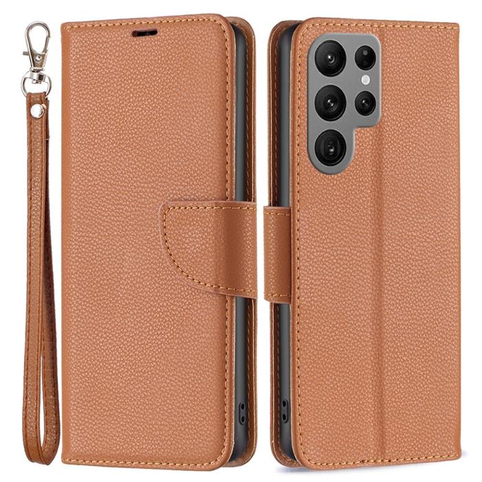 Bild 1, Samsung Galaxy S24 Ultra Fodral Litchi Shark Brun