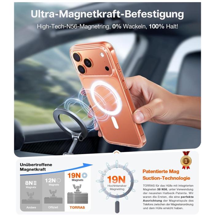 Bild 5, iPhone 18 Pro / 17 Pro Skal MagSafe Anti-Yellow