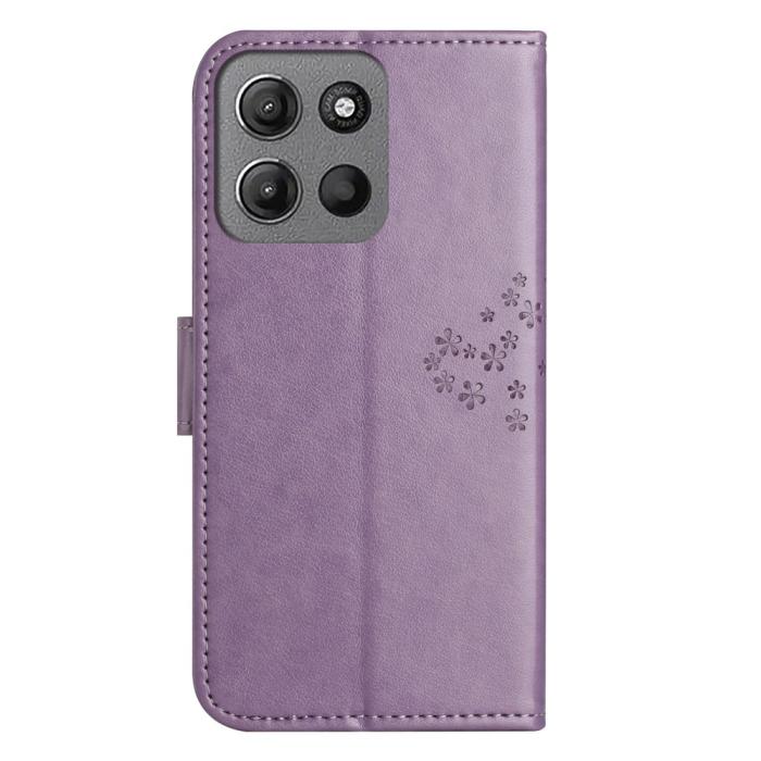 Bild 5, Motorola Moto G86 Power/G86 5G Fodral Träd Tryck Lila