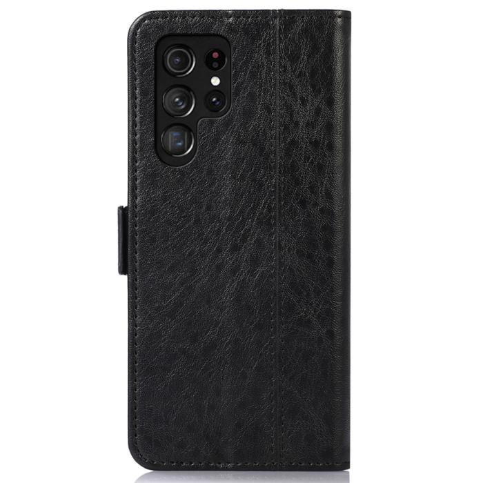 Bild 3, Samsung Galaxy S22 Ultra Fodral Crazy Horse Svart