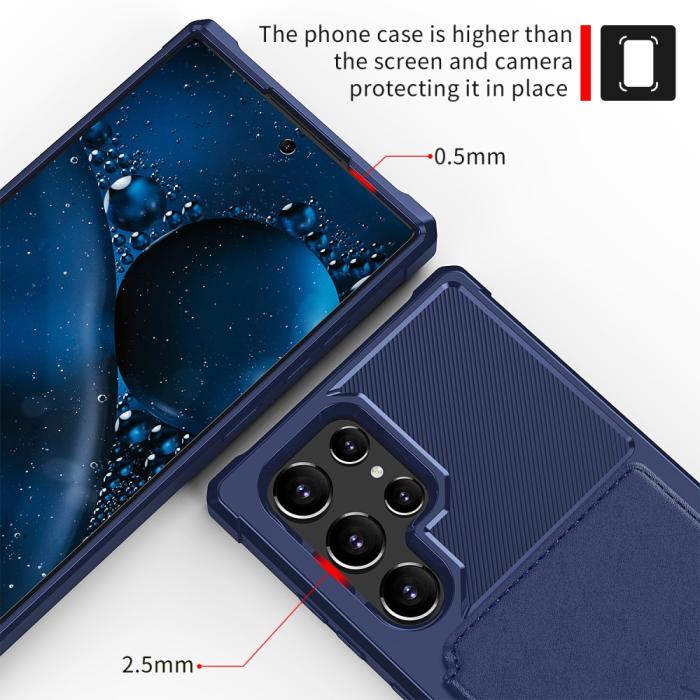 Bild 6, Samsung Galaxy S22 Ultra Skal Med Magnetisk Plånbok Blå