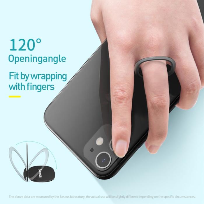 Bild 5, Baseus Universal Ring Hållare Kickstand Silver