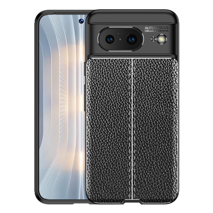 Bild 1, Google Pixel 8 Skal Litchi Textur Svart