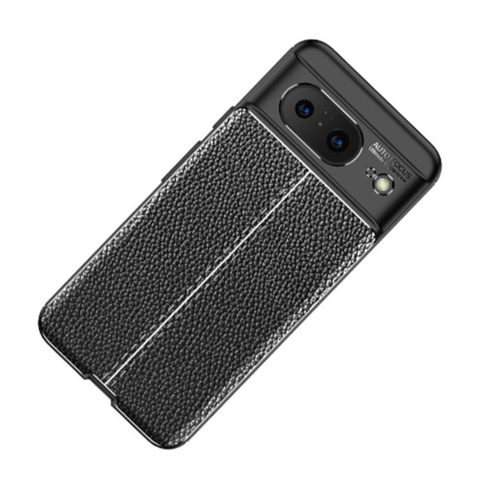 Bild 2, Google Pixel 8 Skal Litchi Textur Svart