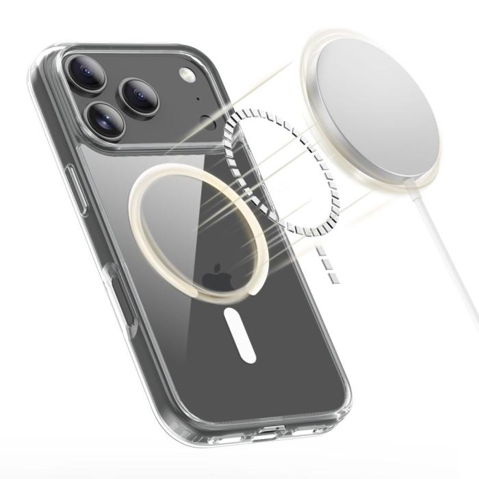 Bild 2, Tech-Protect iPhone 17 Pro Max Skal MagSafe FlexAir Hybrid Transparent
