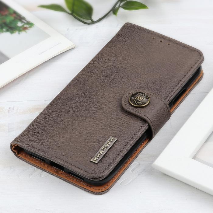 Bild 6, KHAZNEH Samsung Galaxy S21 FE Fodral Läder Khaki