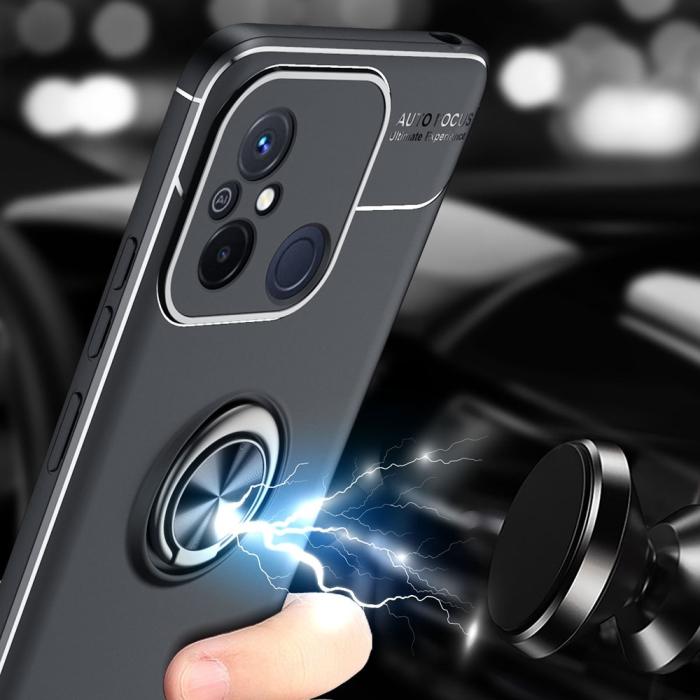 Bild 4, Xiaomi Redmi 12C 4G Skal Ring Svart/Röd