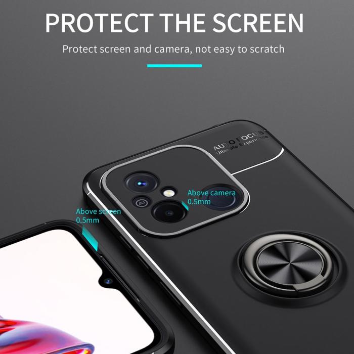 Bild 6, Xiaomi Redmi 12C 4G Skal Ring Svart/Röd
