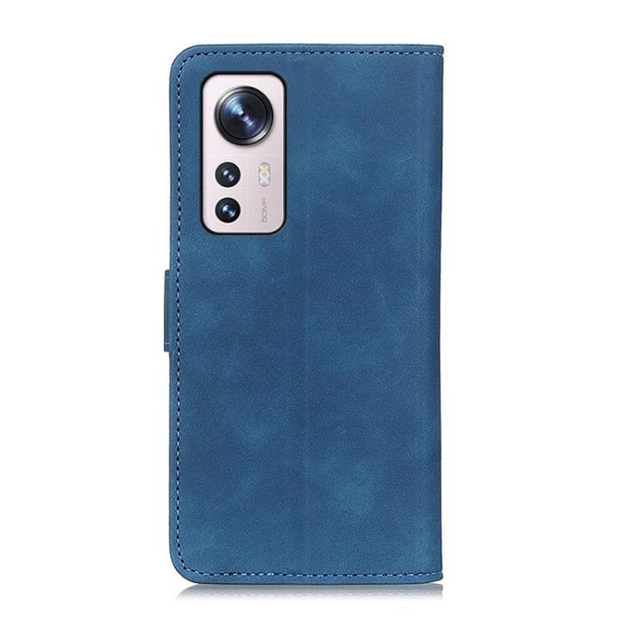 Bild 3, KHAZNEH Xiaomi 12 Pro Fodral Retro Läder Blå
