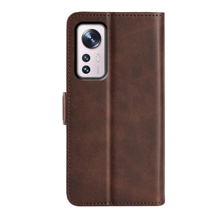 Bild 3, Xiaomi 12 Pro Fodral Magnetisk Stängning Brun