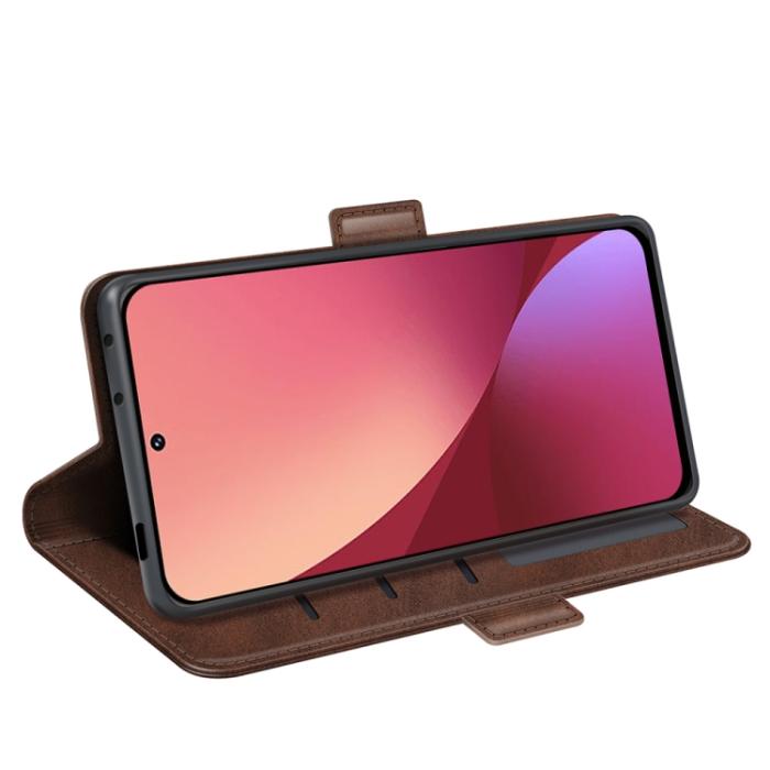 Bild 5, Xiaomi 12 Pro Fodral Magnetisk Stängning Brun