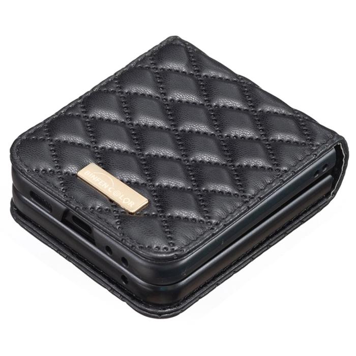 Bild 4, Galaxy Z Flip 6 / 7 FE Skal Diamond Textur Svart