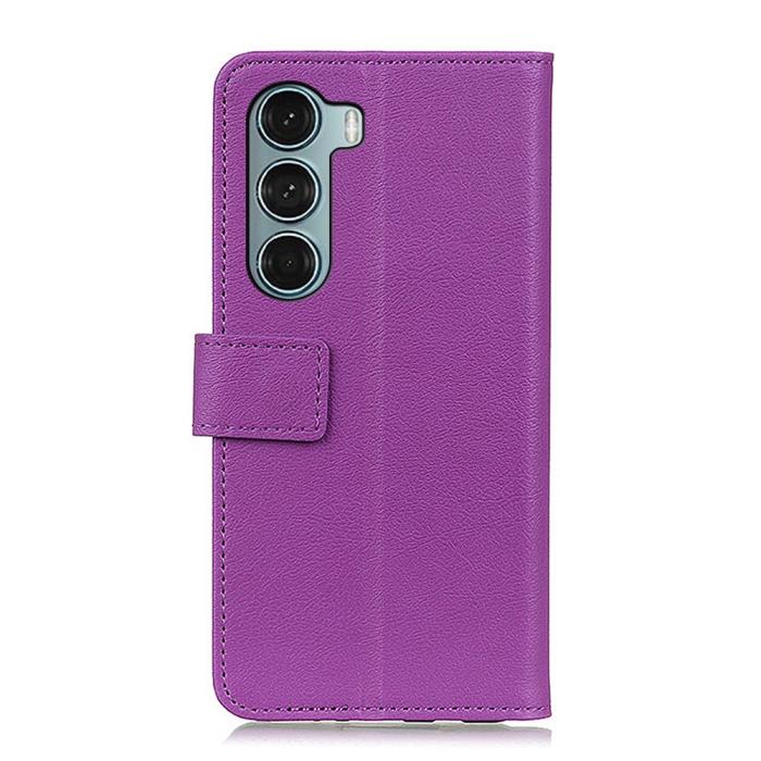 Bild 3, Motorola Moto G200 Fodral Solid Läder Lila