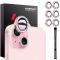 NORTHJO iPhone 15/15 Plus/14/14 Plus Linsskydd Strass 3-PACK Rosa