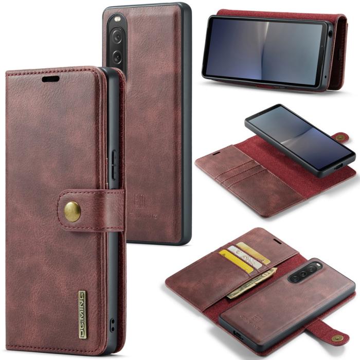 Bild 1, DG.MING Sony Xperia 10 V 2in1 Magnet Fodral / Skal Röd
