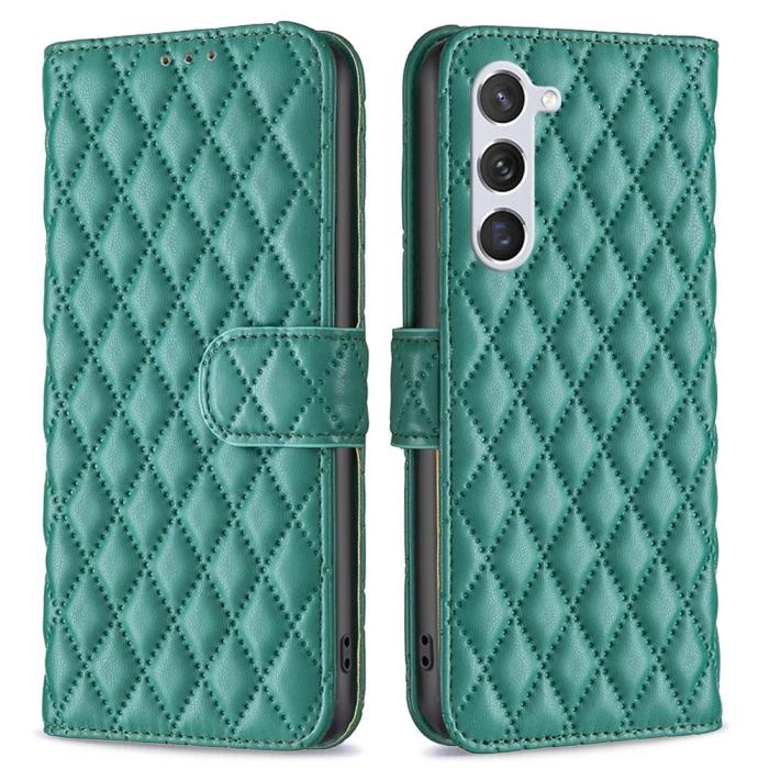 Bild 1, Samsung Galaxy S24 Fodral Diamond Läder Grön