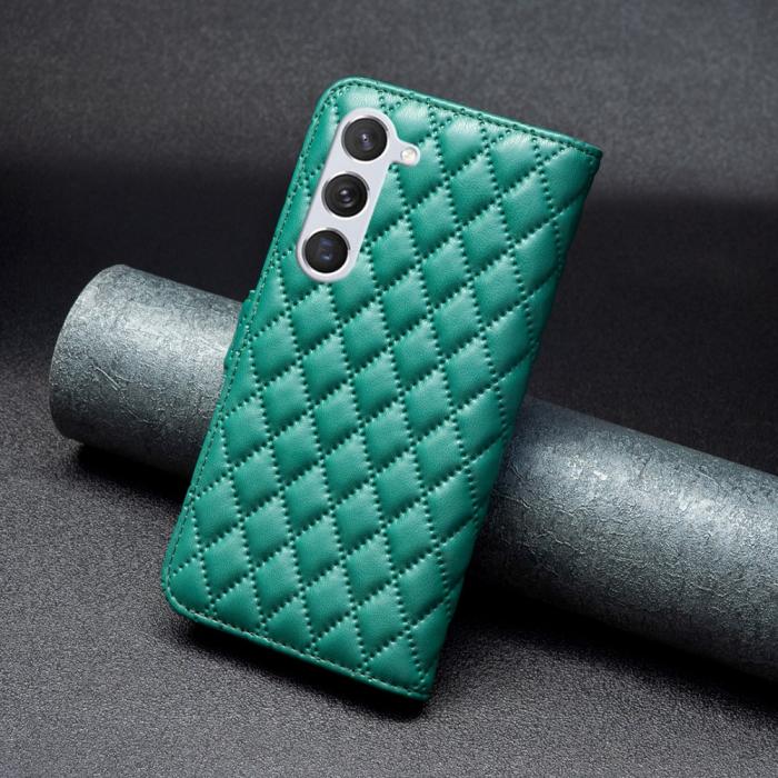 Bild 6, Samsung Galaxy S24 Fodral Diamond Läder Grön
