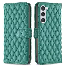 Samsung Galaxy S24 Fodral Diamond Läder Grön