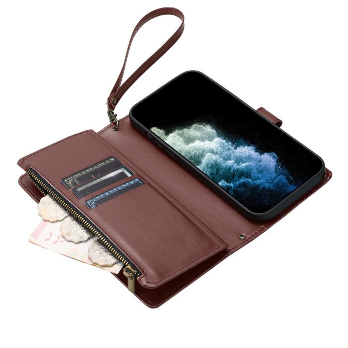 Bild 5, Samsung Galaxy S26 Ultra Fodral Multifunktionellt Läder Brun