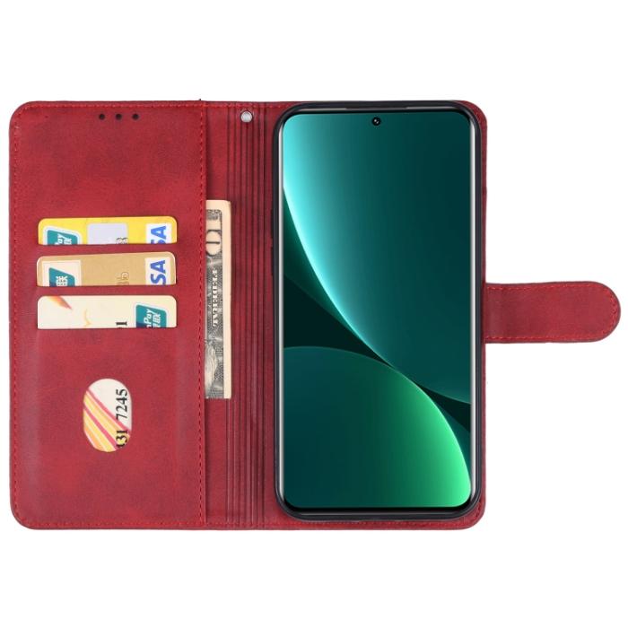 Bild 3, Xiaomi 13 Pro 5G Fodral Solid Läder Röd