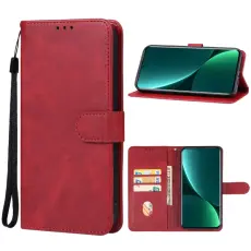 Xiaomi 13 Pro 5G Fodral Solid L&auml;der R&ouml;d