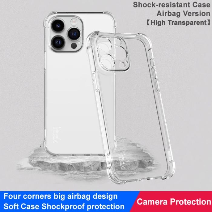 Bild 2, IMAK iPhone 15 Pro Max Skal Shockproof AirBag Transparent