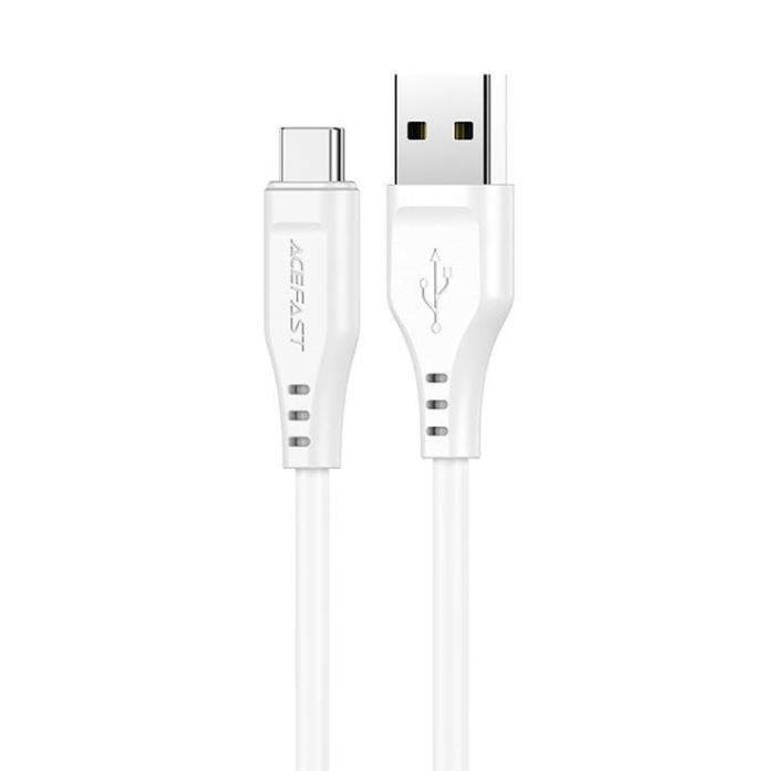 Bild 1, Acefast 3A USB-A Till USB-C 1.2m - Vit