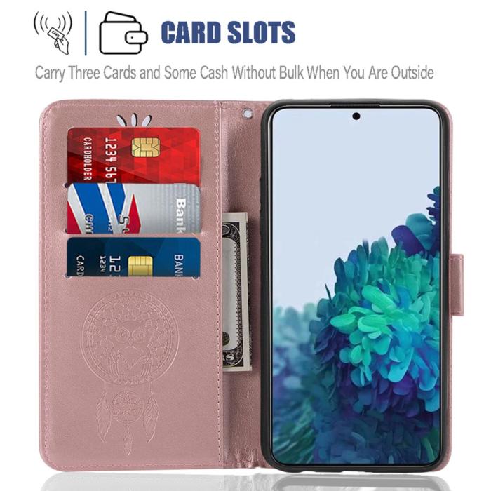 Bild 5, Samsung Galaxy S22 Plus Fodral Owl Dreamcatcher Roséguld