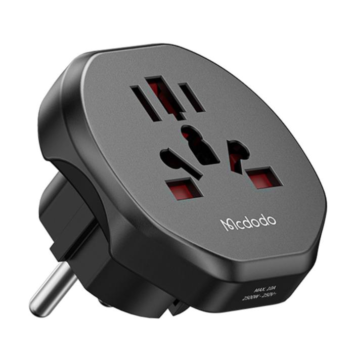 Bild 1, MCDODO Universal Reseadapter EU Plugg UK/EU/US