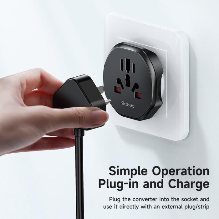 Bild 5, MCDODO Universal Reseadapter EU Plugg UK/EU/US